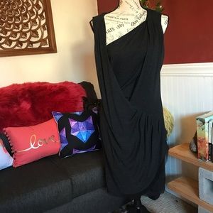 Asymmetrical Wrap Style Dress